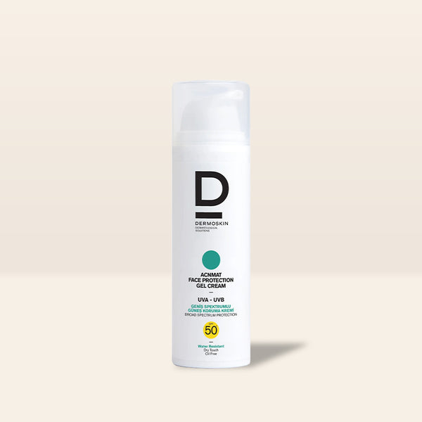 Dermoskin AcnMat Spf50+ Yağlı ve Akneli Ciltler için Güneş Koruyucu Jel Krem 50 ml