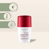 مزيل العرق فيشي كلينيكال كنترول 96 ساعة مضاد للرائحة ومضاد للتعرق المفرط