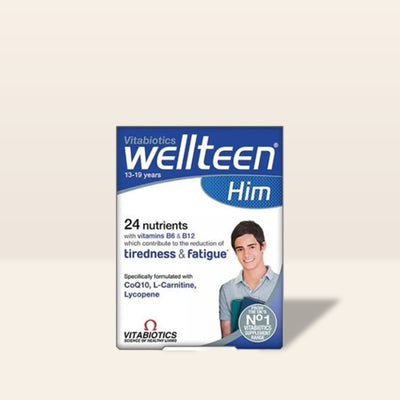 Vitabiotics Wellteen Him (13-19 years old) Multivitamin Food Supplement 30 Tablets