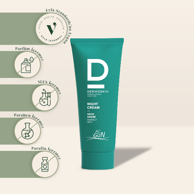 Dermoskin Acgun Yağlı ve Akneli Ciltler için Gece Bakım Kremi 30 ml