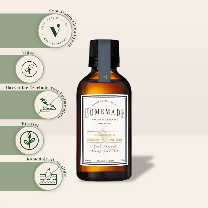 Homemade Aromaterapi Kenevir Tohumu Yağı 50 ml