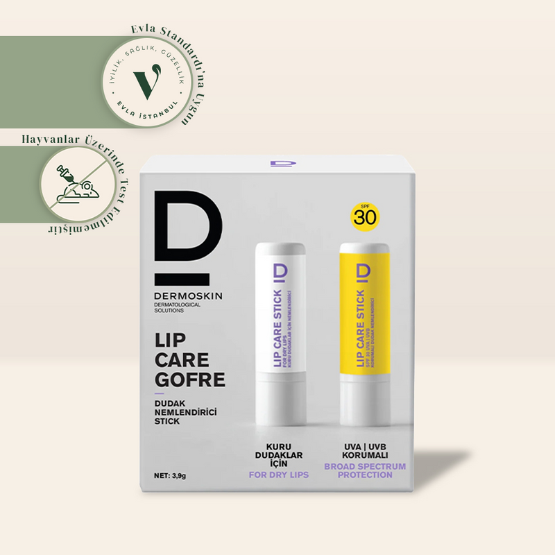 Dermoskin Dudak Bakımı İkili Paket 3.9 g