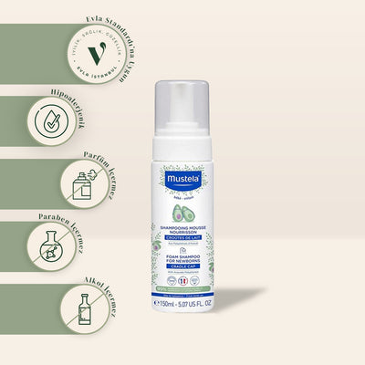 Mustela Newborn Cradle Cap Preventive Foam Shampoo 150 ml