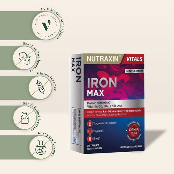 Nutraxin İron Max 30 Kapsül
