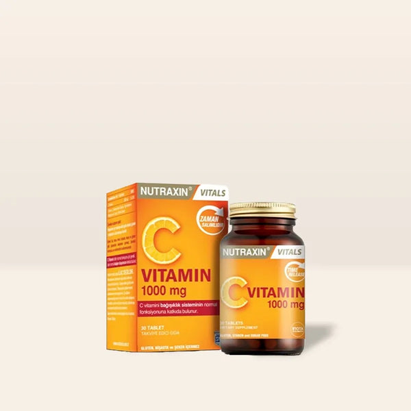 Nutraxin Vitamin C 1000 mg Takviye Edici Gıda 30 Tablet