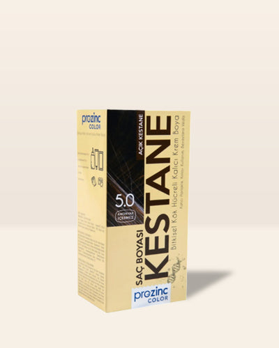Prozinc Color 5.0 Açık Kestane Saç Boyası