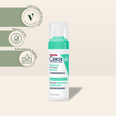 CeraVe Airfoam Temizleyici Köpük - Karma ve Hassas Ciltler 148 ml