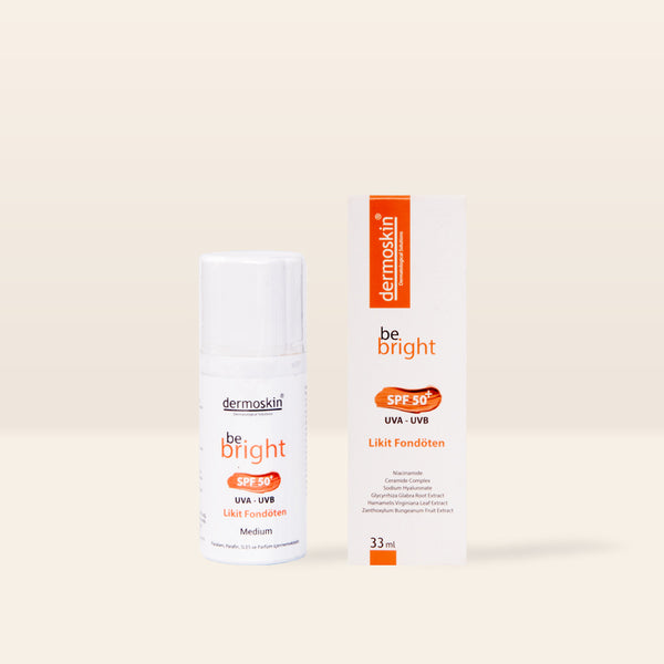 كريم أساس سائل ديرموسكين بي برايت بعامل حماية من الشمس SPF50+ - متوسط ​​33 مل